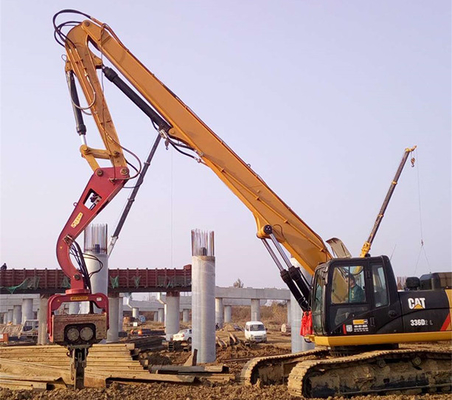 Küstenbagger Pile Driving Boom 7,5 Tonnen 400RPM für CAT Kobelco Hitachi