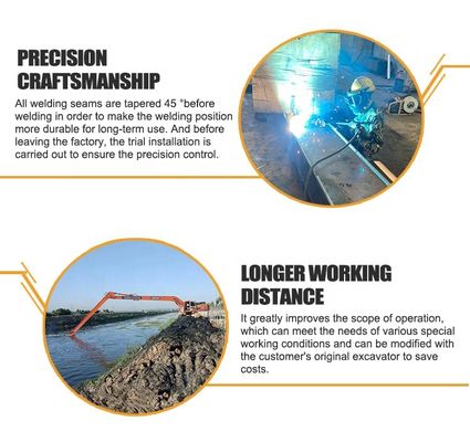22m rostfeste lange Minibagger mit langem Arm für Komatsu Hitachi  etc.
