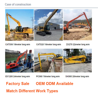20-250ton Bagger Long Arm 12 16 24 30M For Zoomlion Hitachi KOMATSU CAT