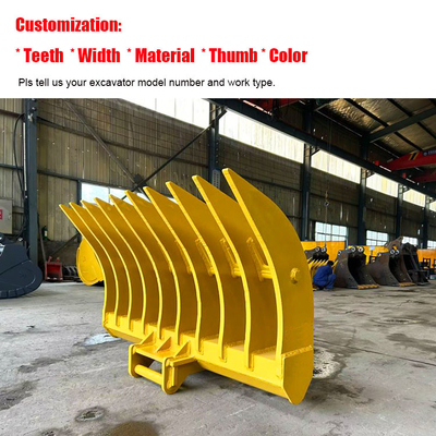 Bagger Rake Bucket, Antiverschleiß-Digger Rake Bucket Q355B Nm400