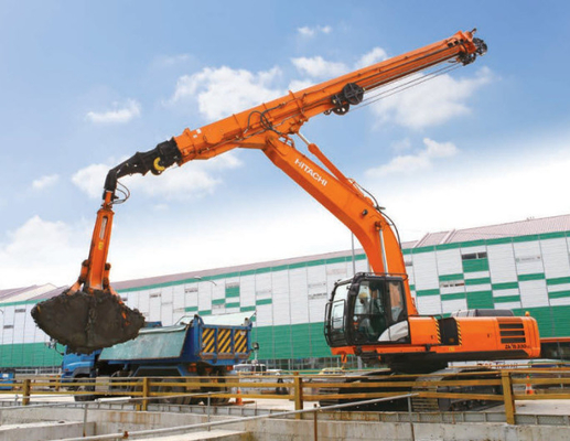 Hochwirksamer Bagger Teleskop-Boom Langstrecken-Boom-Bugger zum tieferen Graben Teleskop-Boom-Bugger Klammschal