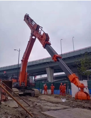 Rot 20 Tonnen Bagger Teleskop-Arm Bagger Drei-Sektion Teleskop-Boom für Hitachi Komatsu Katze