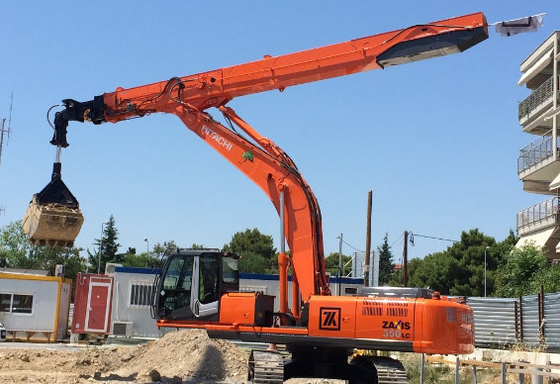 Orange gelbes Blau fertigte teleskopischen Schöpflöffel-Arm 14-16m für Bau besonders an