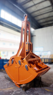 Schwerlast-Einzylinder-Muschelgreifer, Bagger-Schalengreifer für Bau, Bergbau und Schüttgutumschlag