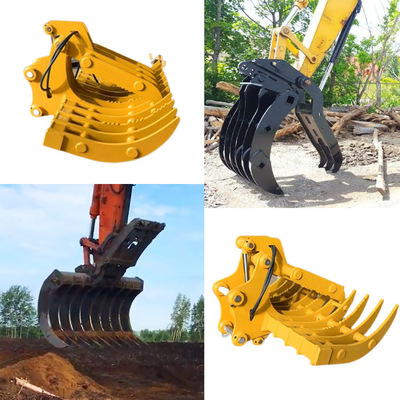 Dauerhafte Forstwirtschafts-Rührstange für Bagger, Q355B-Bagger Rake Bucket For Hitachi Zx200 Zx300