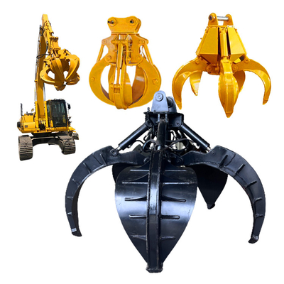 5 Finger-hydraulisches Felsen-Zupacken für 20-24 Ton Excavators, 1 CBM, 1200 KILOGRAMM