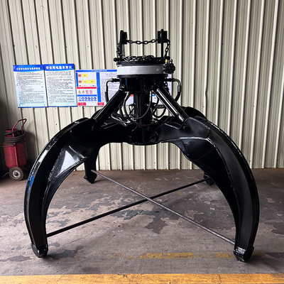 Orange Schalen-drehender Bagger Rock Grab Q355B NM400 Hardox500