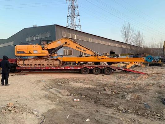 Hyundai R350 Bagger Zwei-Stufen-Abrissarm Q355B für Hochhaus-Abrissprojekt