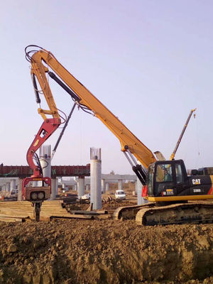 Pile Driving und Pile Pulling Bagger Pile Driving Arm CAT340 angepasst mit Pile Driver